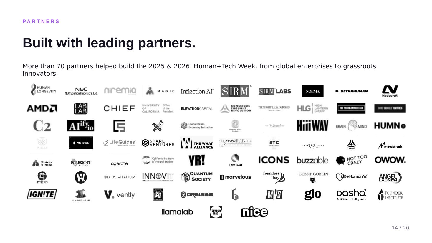 Partnership deck slide 13 of 20